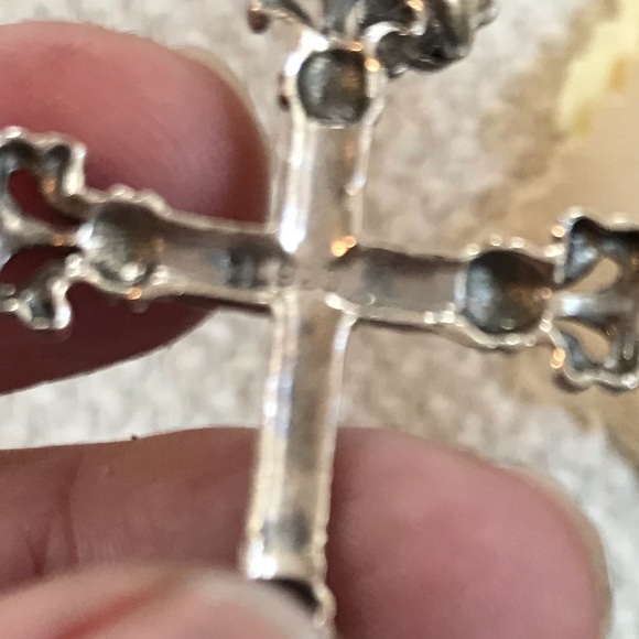 Sterling Silver & Marcasite Cross. Vintage. The Detail is EXTRAORDINARY - Picture 3 of 4